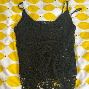 A black lace top